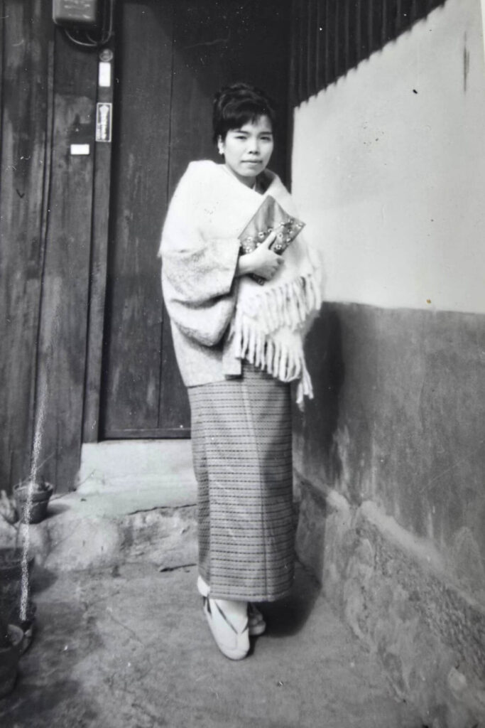 1970年ご主人が3か月間オランダに帰っていた時にオランダ滞在中のご主人に送った写真