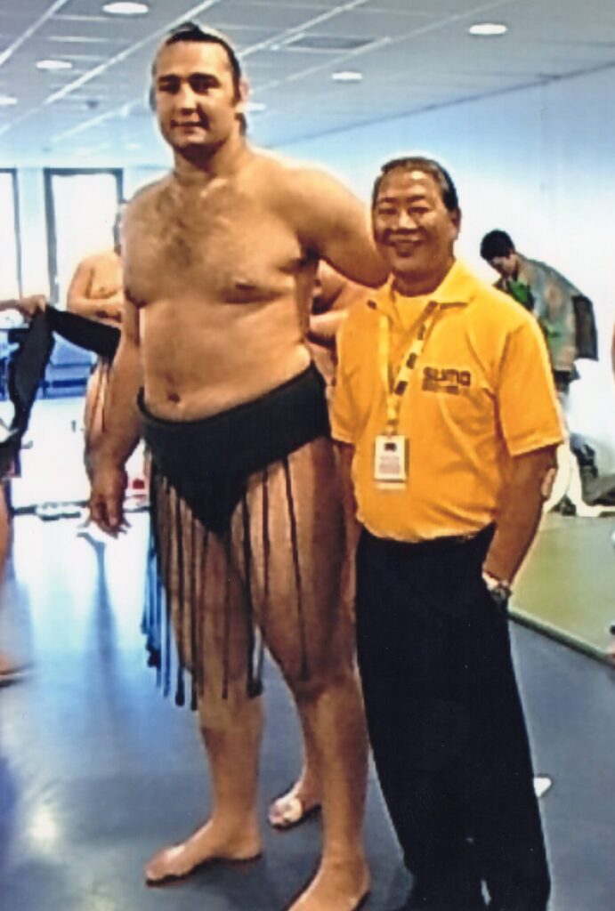 2009年　「佐渡ヶ嶽部屋相撲紹介大イベント」で琴欧州関と