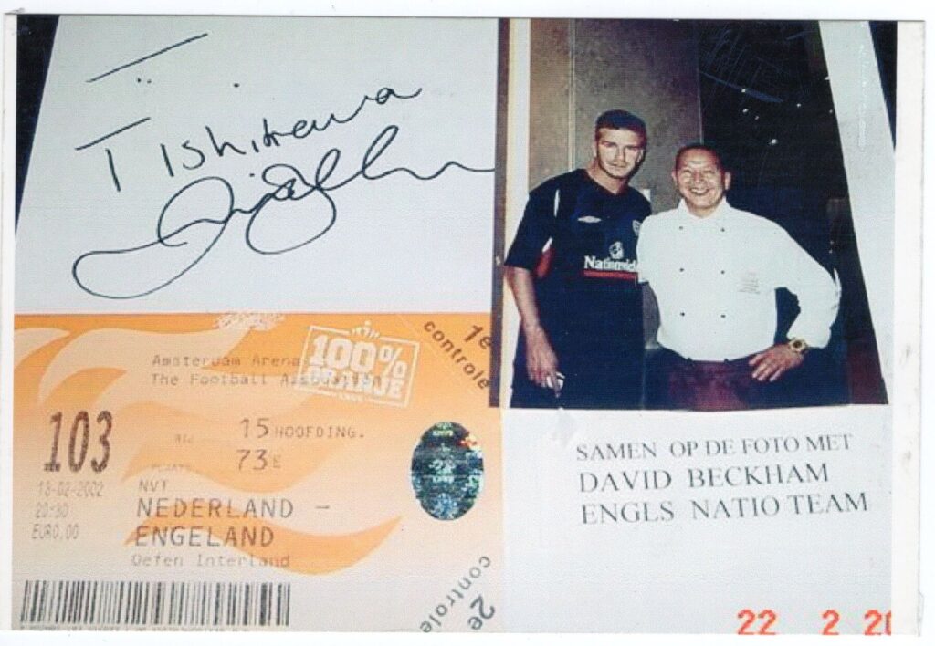 2002年　ベッカム氏と